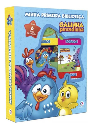 Box Galinha Pintadinha - Com 6 Minilivros Cartonados