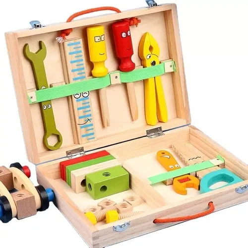 Caja Set de herramientas de madera para niños – vitrinababy