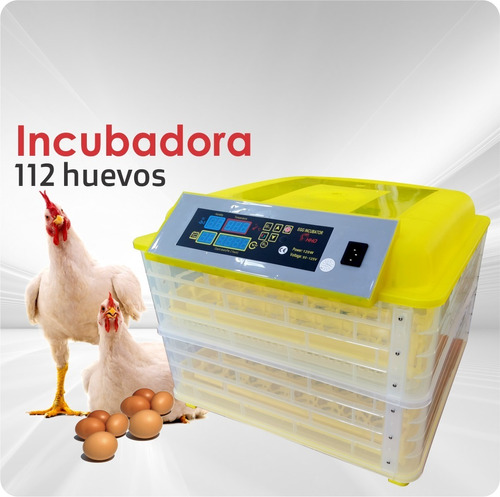 Imagen 1 de 4 de Incubadora Huevos Automatica De 56 A 112 Huevos - Hhd