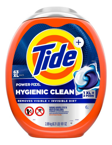 Tide Original Hygienic Clean He Pods De Jabón Y Detergente.