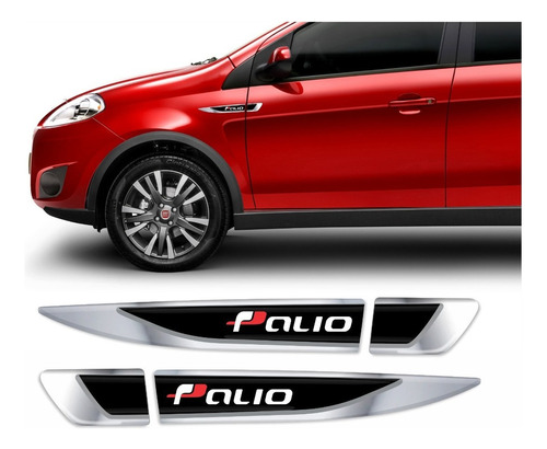 Adesivo Fiat Aplique Emblema Compatível Personalizado Par Cor Adesivo Palio