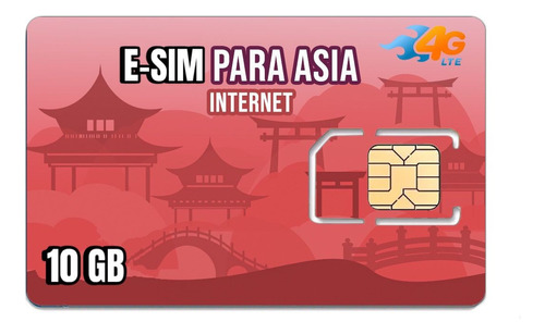 E-sim Prepago Asia Internet  Velocidad 5g