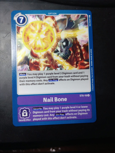 Nail Bone - Starter Deck 06: Venomous V-carta Digimon Bandai