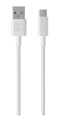 Cable Usb Tipo C Blindado 1.2m Smartogo Wi397 Blanco