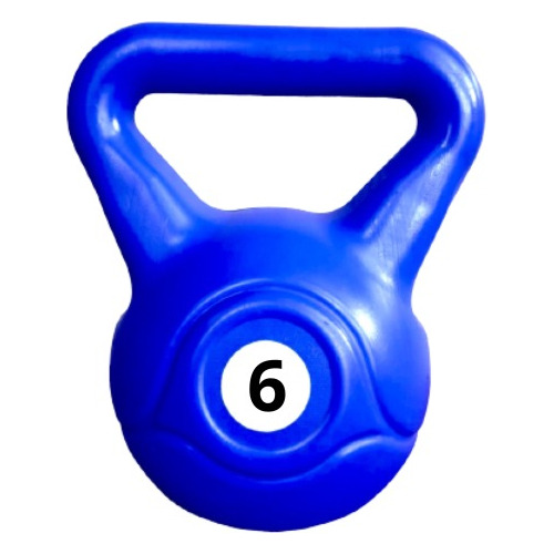 Pesa Rusa Kettlebell Plastica 6kg Mancuerna Funcional 