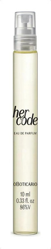 Her Code Eau De Parfum O Boticário - 10ml