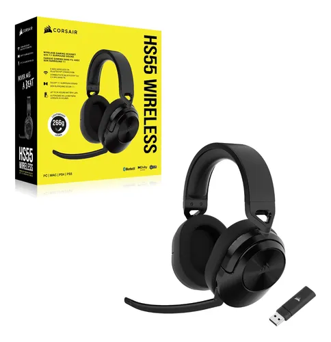 Auriculares Para Juegos Corsair Hs55 Inalámbricos Bluetooth