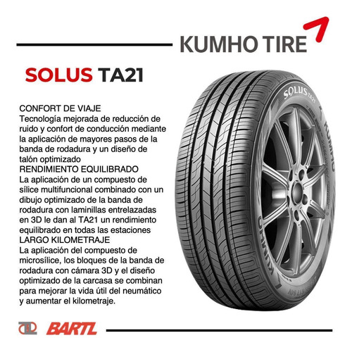 Cubierta 255/70/15 Kumho Ta21 Solus