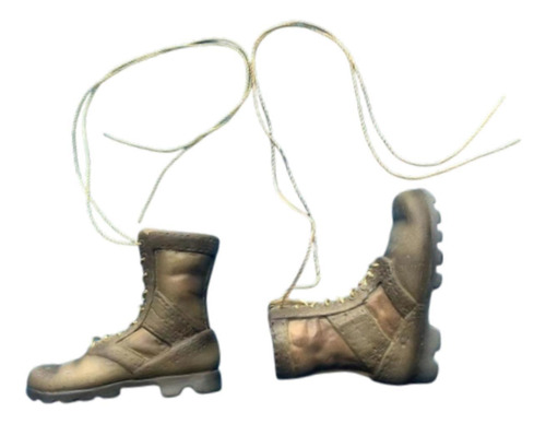Botas De Trabajo Con Tacón Bajo Y Botines A Escala 1/6 Para