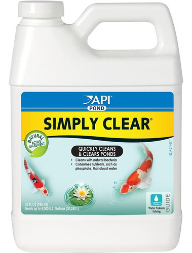 Pond Simply Clear 946ml Aclarador Lagos Estanques Fuentes