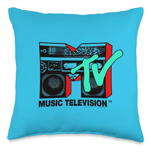 Mtv Music Television - Cojin Con Logotipo De Caja De Musica 