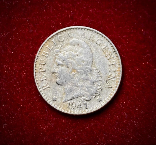 Moneda 5 Centavos Argentina 1941 Cj 171 Km 34 Cuproníquel