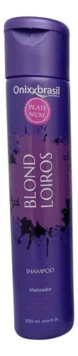 Shampoo Matizador Platinum Blond Loiros 300ml Sem Sal Onixx