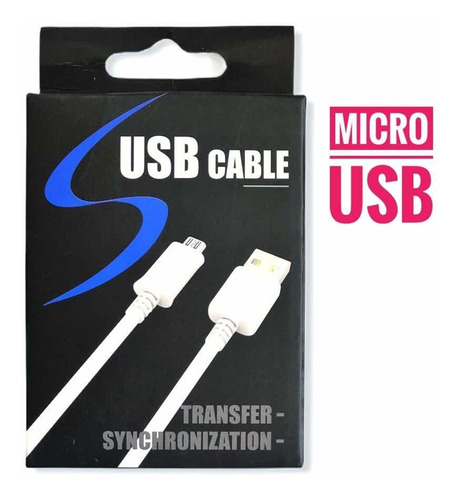 Cable Cargador Micro Usb Celular | 2 Pack 