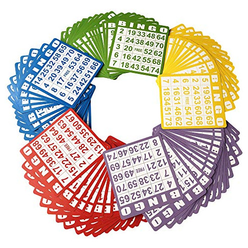 Yuanhe 100 Tarjetas De Juego De Bingo, Juego De Bingo, Juego