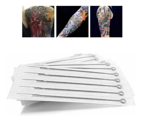 Cartuchos De Tatuaje Profesional Acero Inoxidable 5rl 50pz
