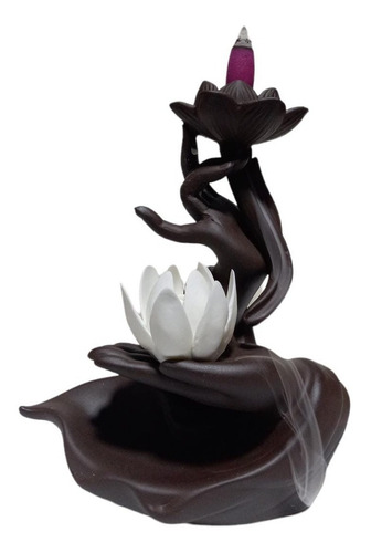 Imagen 4 de 4 de Quemador De Incienso Flor De Loto X 20 Conos