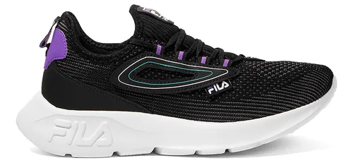 Zapatillas Fila Engage Negro Violeta Mujer