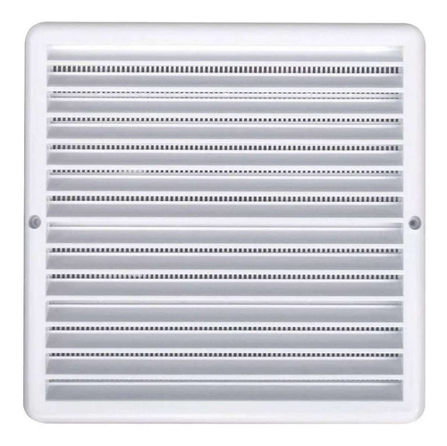 Imagem 2 de 7 de Grade De Ventilação Quadrada 25x25 Cm Com Tela Gq2525 4 Unid