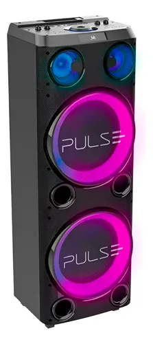Torre De Som Pulse Double Sp508 Bluetooth Usb Led 2300w Preto