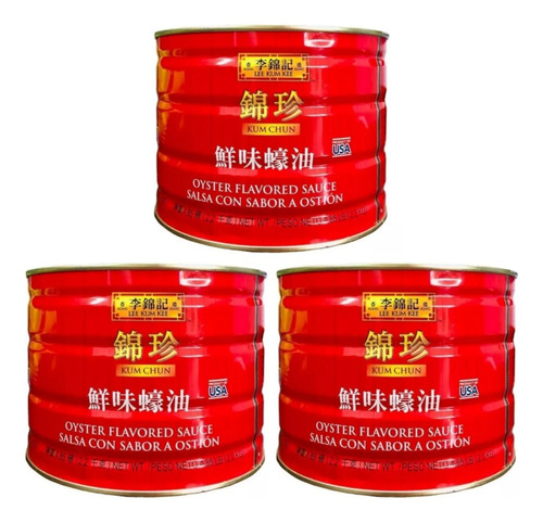 Salsa De Ostión Lee Kum Kee 3 Pack X 2.21 Kg