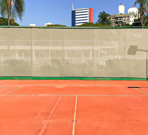 Tela Fundo De Quadra Esportiva Beach Tennis 2m X 16m Cor Bege