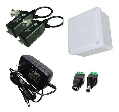 Imagen 6 de 6 de Domo Hikvision Hilook 1080p 2mp + Balun + Fuente+ Caja