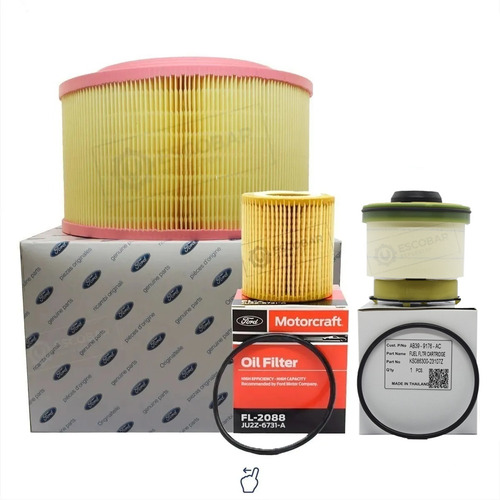 Imagen 1 de 9 de Kit Filtros Aceite + Aire + Combu Ford Ranger Diesel 2.2 3.2