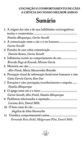 Cognição e Comportamento de Cães, de Carine Savalli e Natalia de Souza Albuquerque. Editora EDICON, capa mole em português