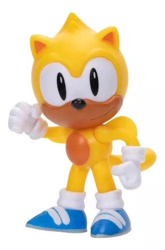 Mini Figura - Colecionavel - Sonic The Hedgehog - Super Sonic - 6.3 cm -  Candide