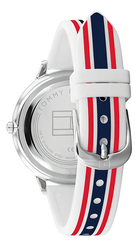 Reloj Tommy Hilfiger 17824 de caucho blanco y azul para mujer