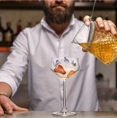 Copas Martini Cristal Bohemia Alca 235ml Set X 6