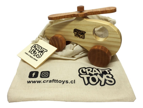 Juguete De Madera Helicóptero De Craft Toys