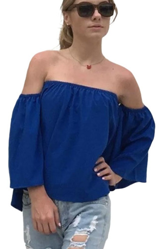 Blusa Sin Hombros Mujer Tops Verano Cortos