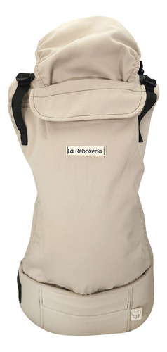 Portabebé Ergonómico Gabardina Lisa La Rebozería Nukú Color Beige