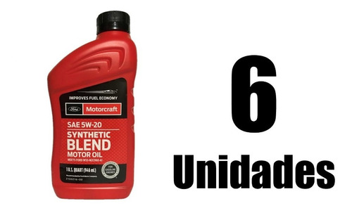 Aceite Genuino Ford Motorcraft® Sae 5w20 (6 Unidades)