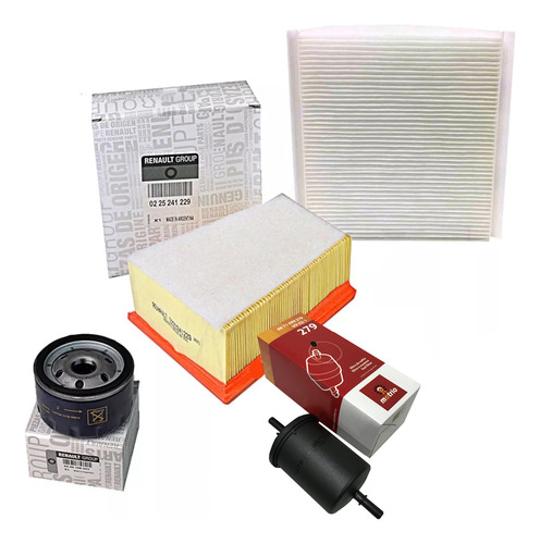 Kit Filtros Renault Sandero K4m 1.6 16v (hasta 2014)