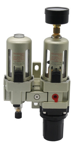 Filtro De Ar 3/8 Regulador Lubrificador Manômetro Compresso