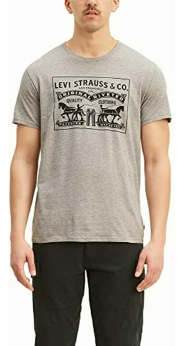 Levi's Camiseta Con Estampado De 2 Caballos, 2h Box Midtone