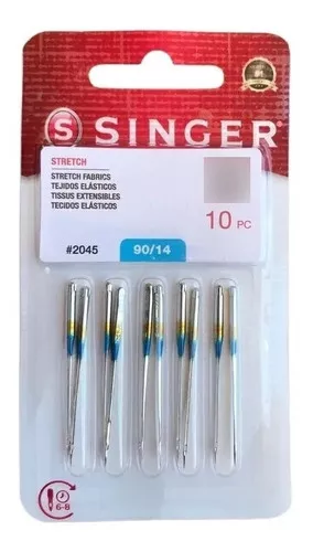 Agujas Especiales 2025 90/14 Singer Singer Perú Agujas Singer Agujas  Gemelas Singer para Maquina de Coser Agujas para Maquina de Coser Agujas  para Costura