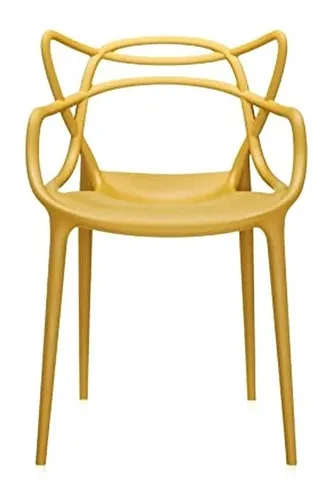 Set X 4 Silla Diseño Master Color Mostaza Interior Exterior