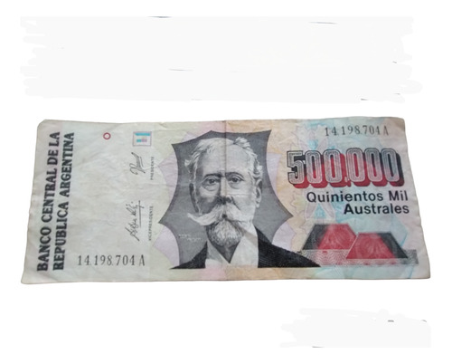 Billete 500.000$ Australes Argentinos- Año 1991