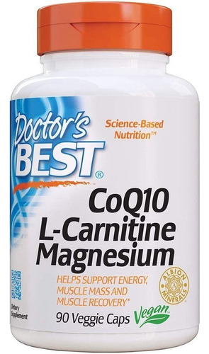 Mezcla De Coq10/l-carnitina/magnesio De Doctor's Best 90 Cap