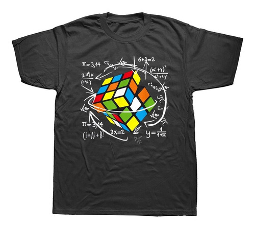 Polera De Manga Corta Con Estampado De Rubix De Math Rubik