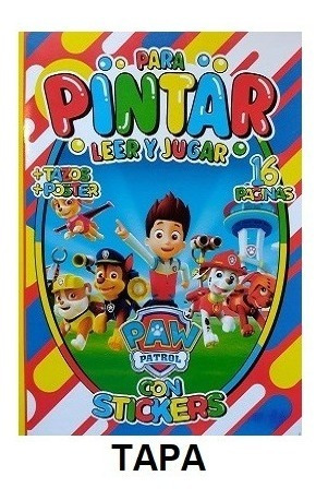 Imagen 3 de 9 de 20 Libros P/ Colorear Y Jugar 16 Pág + Stickers Diverti Toys