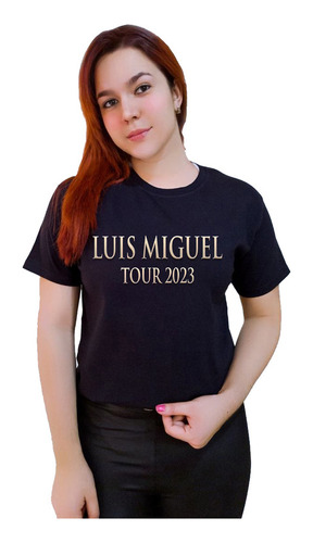 Polera Luis Miguel Tour 2023 Cantante Logo Oficial Concierto