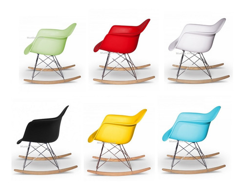 Sillon Silla Mecedora Varios Colores Eames Silla Amamantar