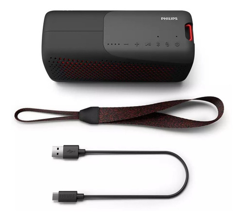 Imagen 2 de 10 de Parlante Inalámbrico Philips Bt Tas4807b/00 Ip67 20w 12hs