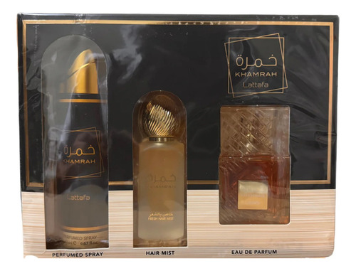 Set Lattafa Khamrah 100 Ml Edp 3pcs