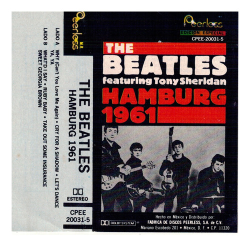 Cassette The Beatles Feat. Tony Sheridan Hamburg 1961 Kct